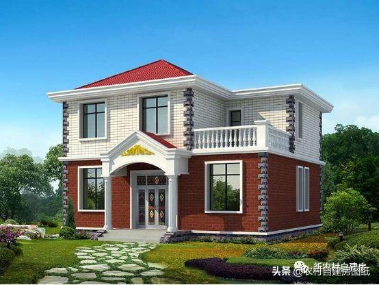 7款農(nóng)村二層別墅設(shè)計(jì)圖，每款都有大露臺(tái)，第4款讓人移不開眼睛