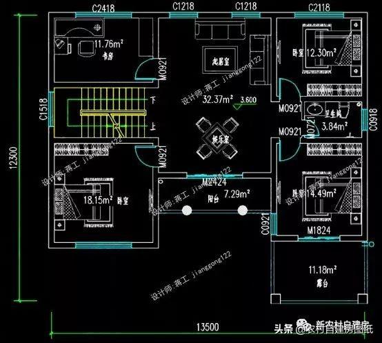 7款農(nóng)村二層別墅設(shè)計(jì)圖，每款都有大露臺(tái)，第4款讓人移不開眼睛