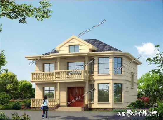 7款農(nóng)村二層別墅設(shè)計(jì)圖，每款都有大露臺(tái)，第4款讓人移不開眼睛