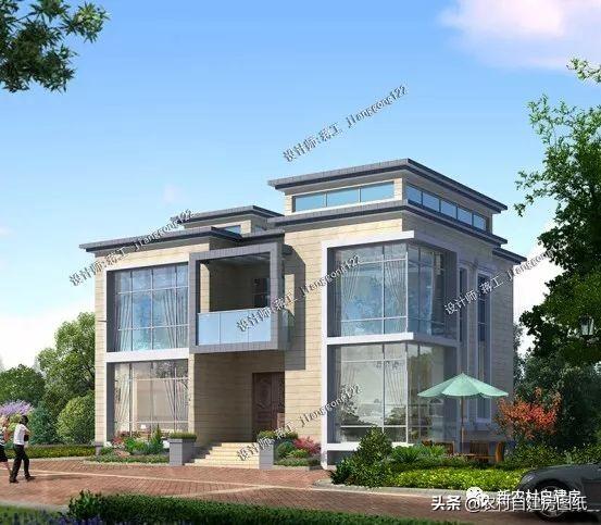 3款帶地下室農村別墅設計圖，第1款人人建得起，第3一看就是有身份的人