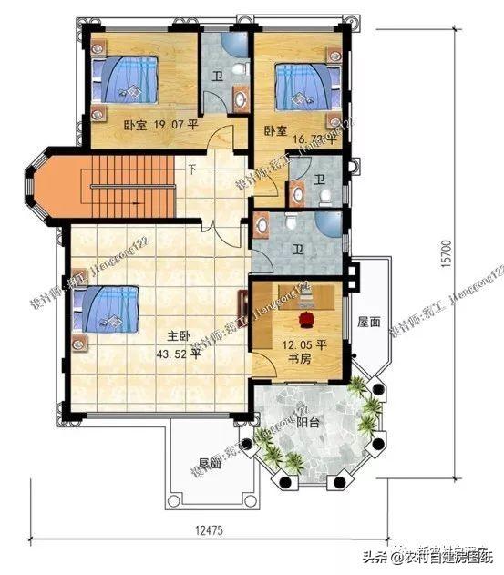 3款帶地下室農村別墅設計圖，第1款人人建得起，第3一看就是有身份的人