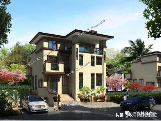 3款帶地下室農村別墅設計圖，第1款人人建得起，第3一看就是有身份的人