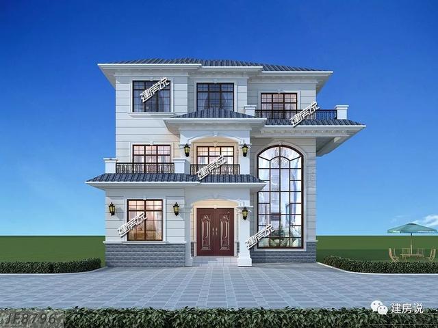 三層別墅設計圖，134㎡有顏有檔次，完勝大豪宅