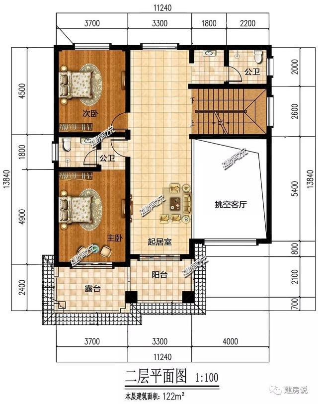三層別墅設計圖，134㎡有顏有檔次，完勝大豪宅
