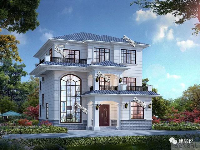 三層別墅設計圖，134㎡有顏有檔次，完勝大豪宅