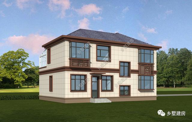 鄉村別墅設計圖，好看實用才是好用，帶有時尚陽光房，讓鄰居踏破門檻！