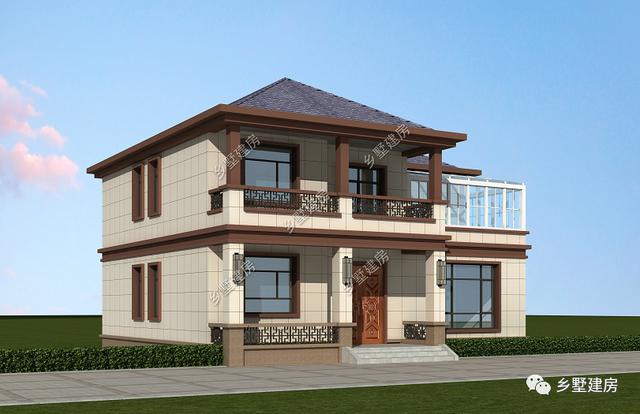 鄉村別墅設計圖，好看實用才是好用，帶有時尚陽光房，讓鄰居踏破門檻！