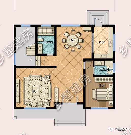 農村朋友最喜歡的小二層別墅設計圖，不挑宅基地，施工簡單超級好！