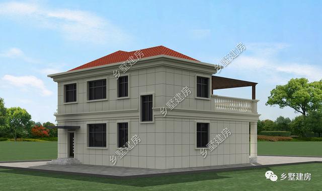 農村朋友最喜歡的小二層別墅設計圖，不挑宅基地，施工簡單超級好！