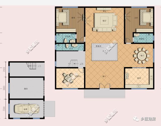 新年蓋好房，二層新中式別墅設計圖，建了招財納氣，財源滾滾來！