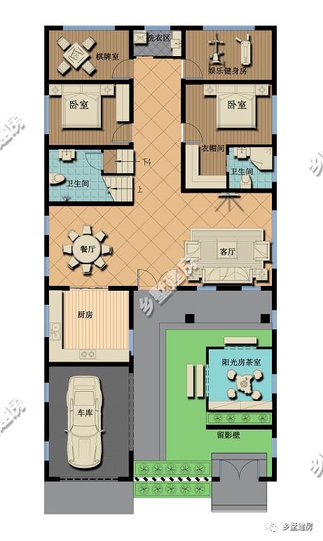 新年蓋好房，二層新中式別墅設計圖，建了招財納氣，財源滾滾來！