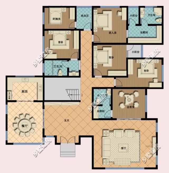 經濟實用的別墅設計圖推薦給你們，建筑線條鮮明，凹凸有致，穩重大氣