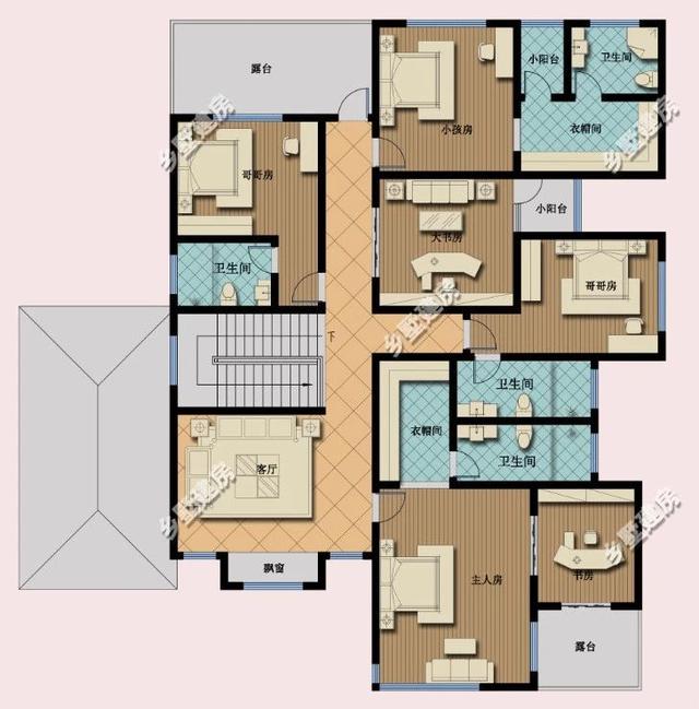 經濟實用的別墅設計圖推薦給你們，建筑線條鮮明，凹凸有致，穩重大氣