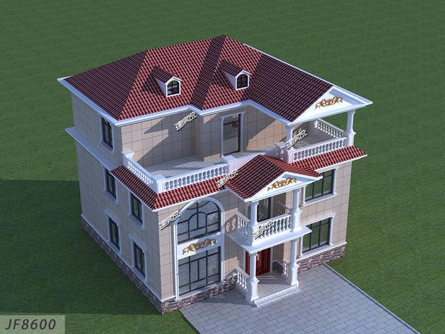 這款火爆了的三層農村別墅設計圖，6000萬人觀看的戶型，經濟適用，美觀大氣