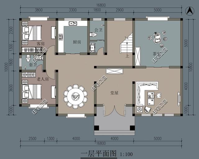 自建雙層歐式別墅，這款別墅設計圖設計真是絕了