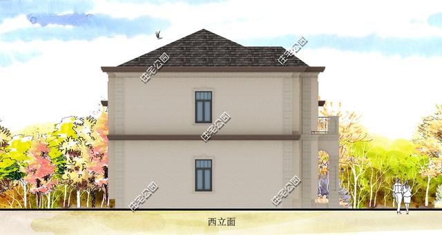 自建雙層歐式別墅，這款別墅設計圖設計真是絕了