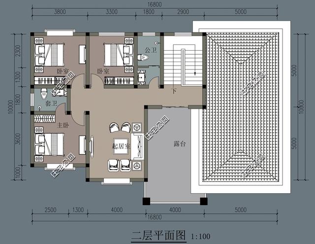 自建雙層歐式別墅，這款別墅設計圖設計真是絕了