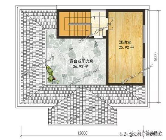 戶型方正面積適中的經濟型二層農村別墅設計圖，二三十萬就能建