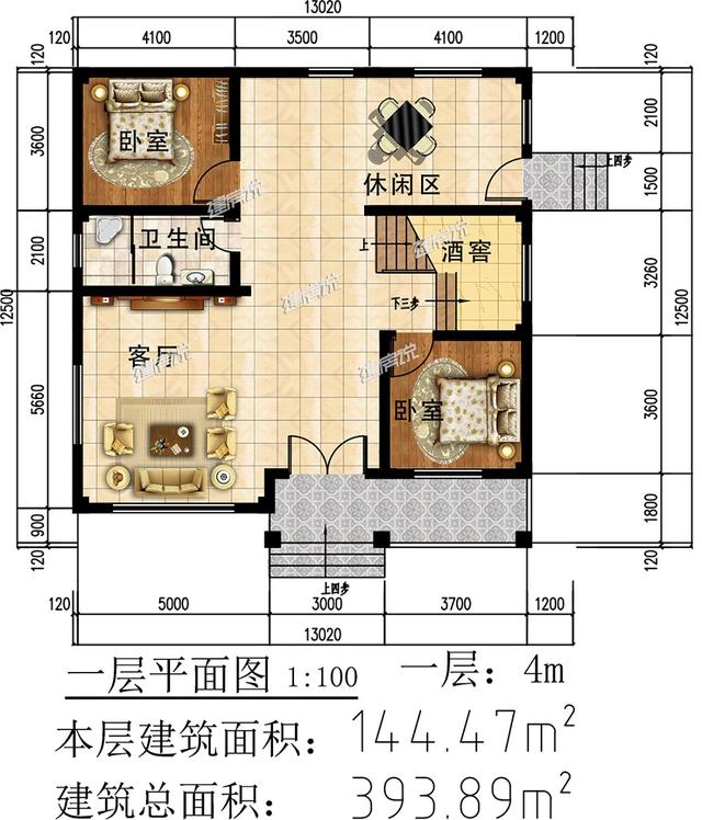 3層別墅設計圖，建成這樣，再也不用擔心娶不到媳婦，門都要被踏破