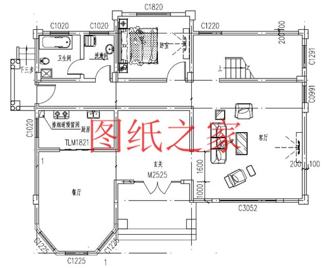 開間15米的三層別墅設計圖，美觀大氣、舒適實用，造價50萬左右！