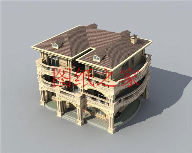 開間15米的三層別墅設計圖，美觀大氣、舒適實用，造價50萬左右！