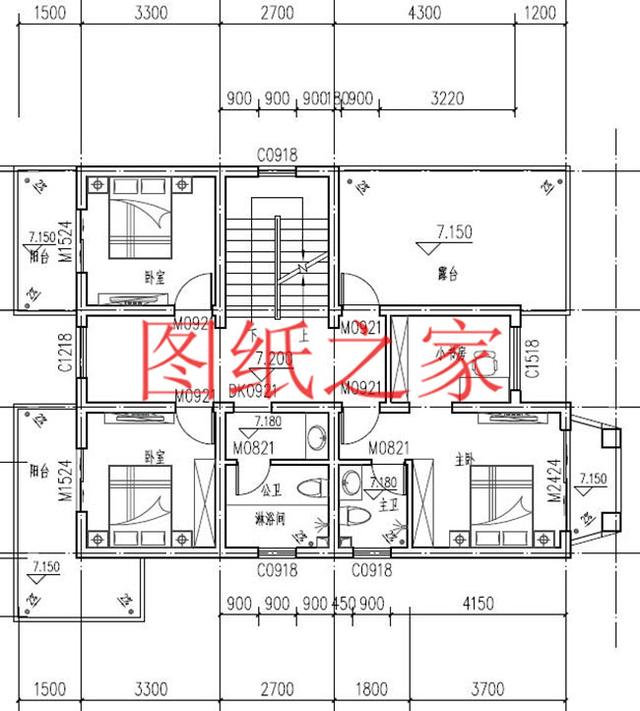 100平米四層別墅設(shè)計設(shè)計圖，開間9米精致漂亮，可以說是小戶型大功能！