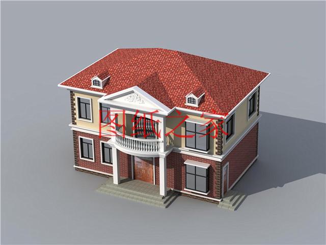 110平米的二層別墅設計圖，開間13米造價只要20萬，非常經濟實惠！