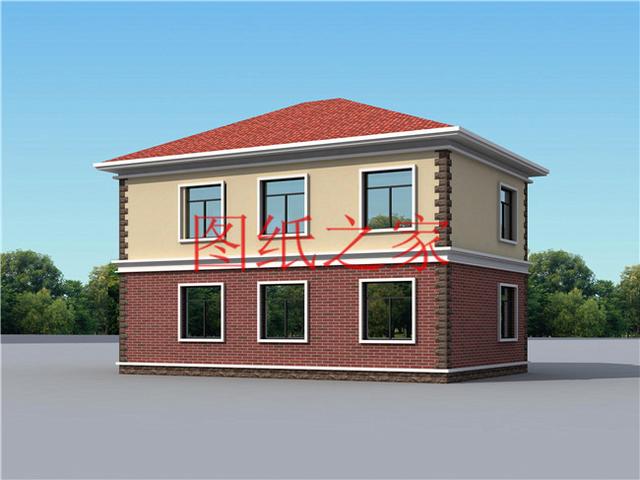 110平米的二層別墅設計圖，開間13米造價只要20萬，非常經濟實惠！