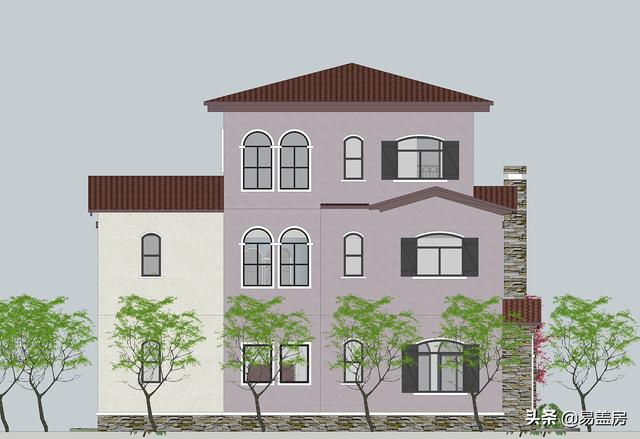 52萬浙江歐式別墅設(shè)計圖，空間通透，自住同時也能出租，農(nóng)村建一棟真合適