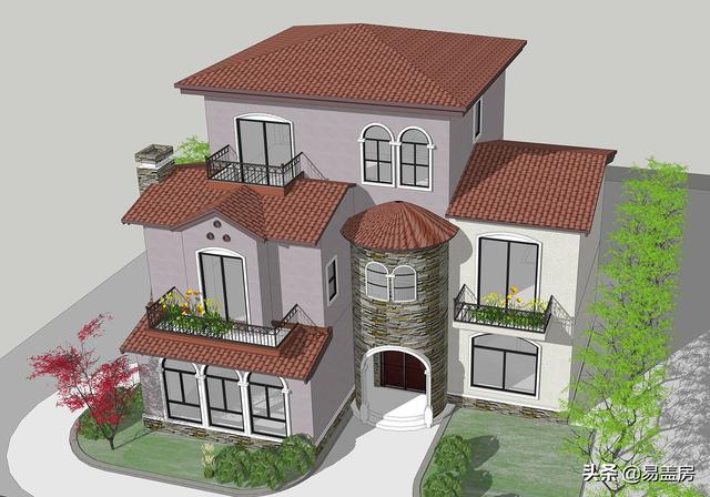 52萬浙江歐式別墅設(shè)計圖，空間通透，自住同時也能出租，農(nóng)村建一棟真合適