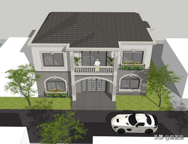 長沙2層歐式別墅設(shè)計(jì)圖，宅基地小也不怕！小體量也有大空間