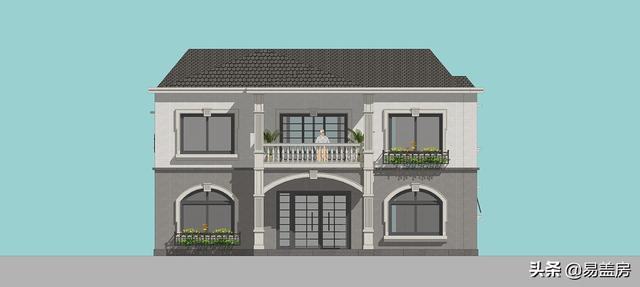 長沙2層歐式別墅設(shè)計(jì)圖，宅基地小也不怕！小體量也有大空間