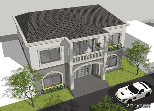 長沙2層歐式別墅設(shè)計(jì)圖，宅基地小也不怕！小體量也有大空間