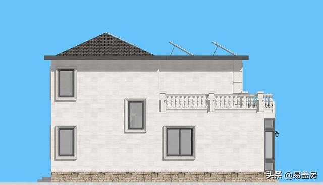 歐式別墅設計圖，河北農村39萬建起，有露臺可停車，室內輪椅使用沒問題，真舒服