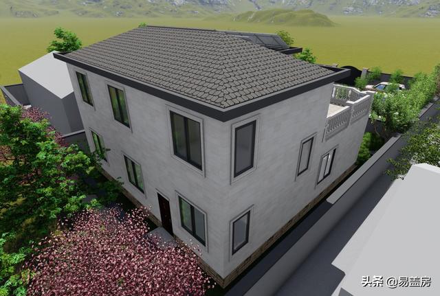 歐式別墅設計圖，河北農村39萬建起，有露臺可停車，室內輪椅使用沒問題，真舒服