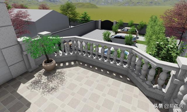 歐式別墅設計圖，河北農村39萬建起，有露臺可停車，室內輪椅使用沒問題，真舒服