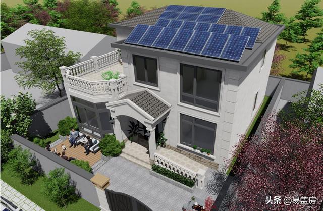 歐式別墅設計圖，河北農村39萬建起，有露臺可停車，室內輪椅使用沒問題，真舒服