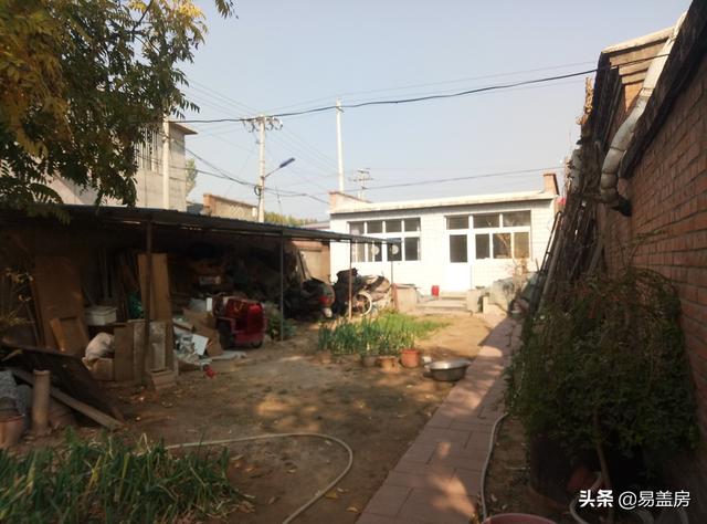 農(nóng)村別墅設(shè)計(jì)圖，平屋頂帶庭院，北京現(xiàn)代小院通透開(kāi)闊，老人都稱贊