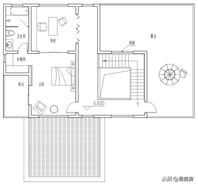現代別墅設計圖，56萬帶車庫佛堂，開敞設計大氣十足，還有屋頂隔熱！