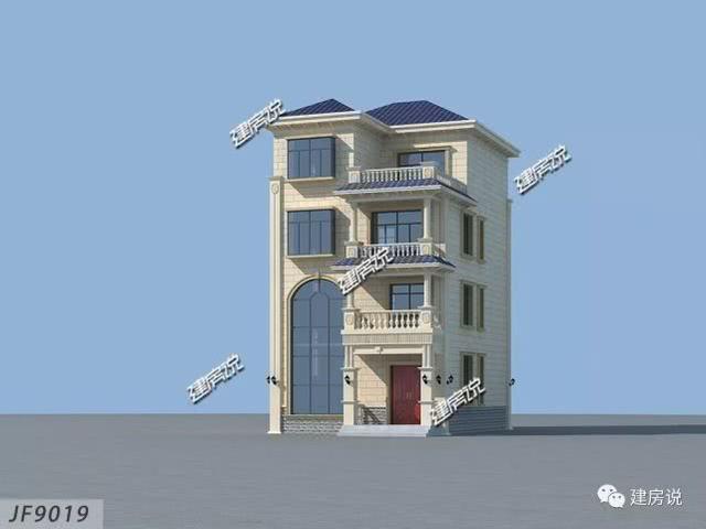 精美四層別墅設計圖，占地僅96㎡，也能建得如此實用美觀，賺大了