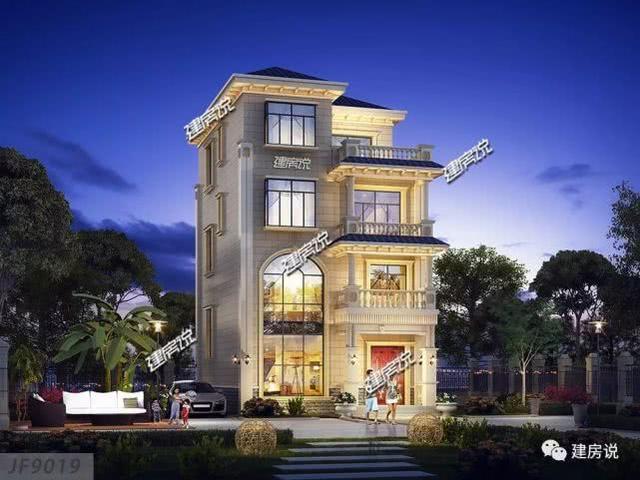 精美四層別墅設計圖，占地僅96㎡，也能建得如此實用美觀，賺大了