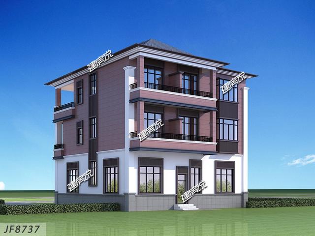 最牛新中式別墅設計圖，47萬蓋棟，居然成全村建房地標