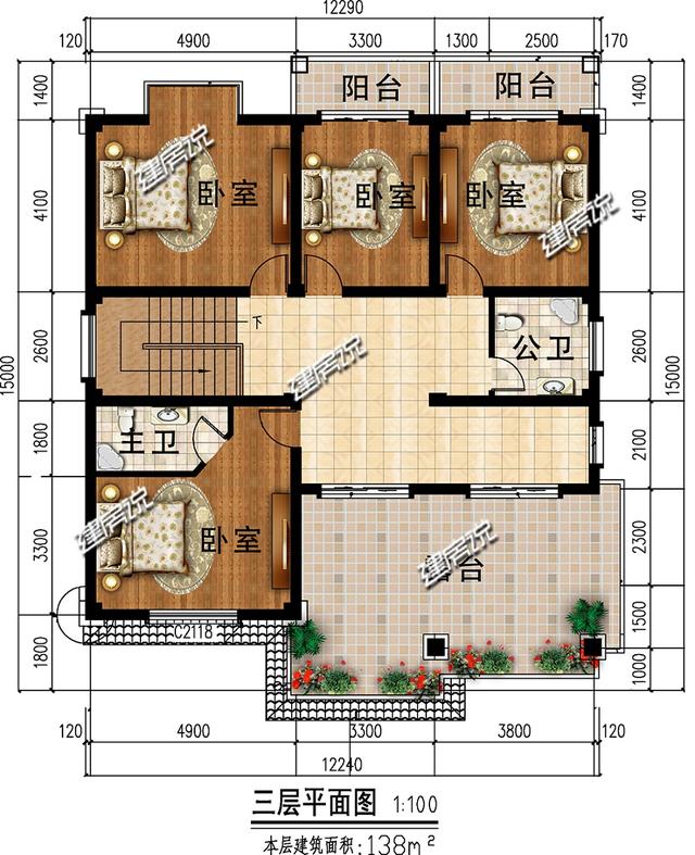最牛新中式別墅設計圖，47萬蓋棟，居然成全村建房地標