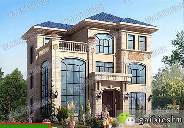 三層11×10米帶挑空客廳農(nóng)村別墅全套設(shè)計(jì)施工圖