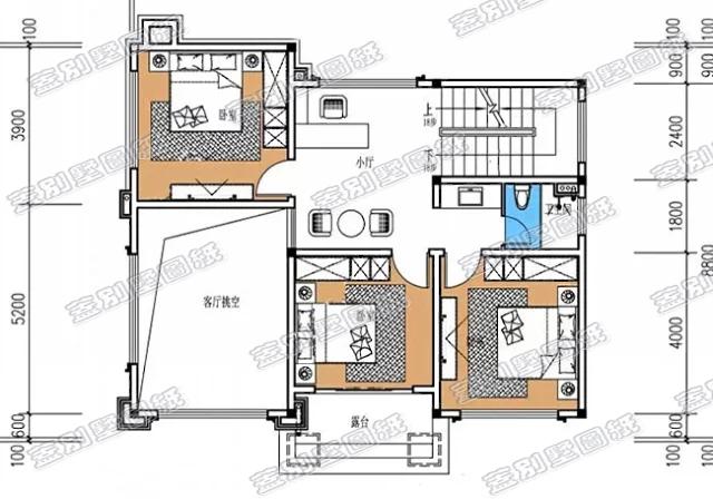 三層11×10米帶挑空客廳農(nóng)村別墅全套設(shè)計(jì)施工圖