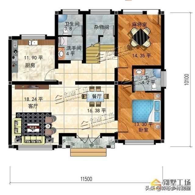 曬曬客戶新建的農村三層小別墅及設計圖，造價40萬能拿下嗎？