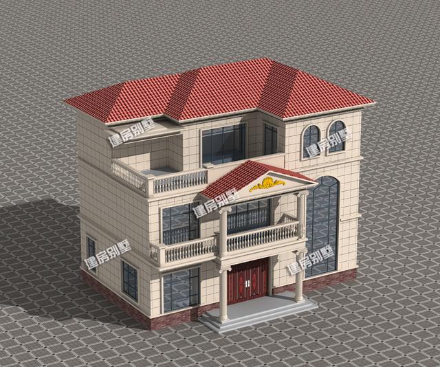 三層別墅設計圖，小進深更需要好好布局，神位露臺都不缺