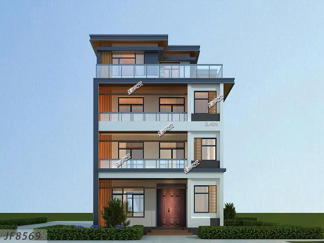 家有豪宅別人都羨慕不已，這款四層現(xiàn)風(fēng)格別墅設(shè)計(jì)圖，外觀時(shí)尚，布局合理