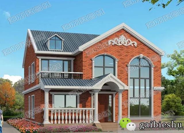 農村二層自建房設計圖，清新耐看，采光透氣，客廳中空設計，現(xiàn)代時尚