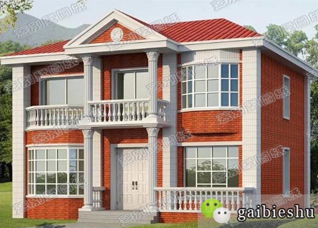 磚混結構二層農村住宅設計圖（全套施工圖），11X9米